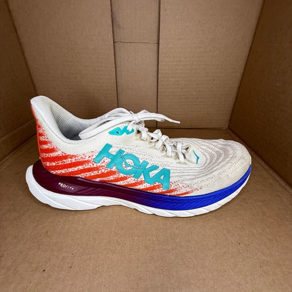 Hoka Mach 5 White Flame Running Shoes Womens 10 1127894 WFM Sneakers - Picture 3 of 5